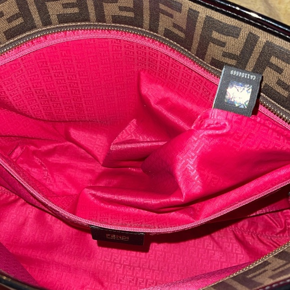 Preloved Fendi leather Zucca bag pristine condition comes with dust. - Picture 16 of 16
